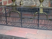 Brass and Wire Fireplace Fender
