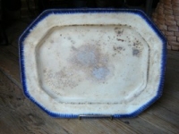 Platter with Blue Border