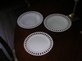 Two Wedgewood Creamware Plates